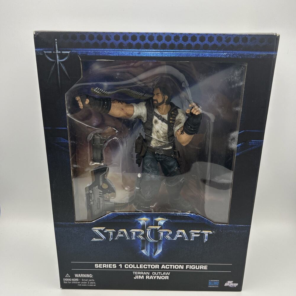 Blizzard Star Craft II Series 1 Collector Action Figure Terran Outlaw Jim Raynor